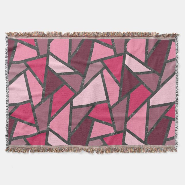 Couverture Tons de motif en vitrail rose (Devant)