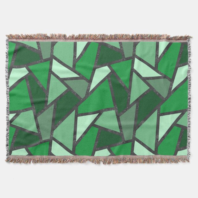 Couverture Tons de motif en vitrail vert (Devant)