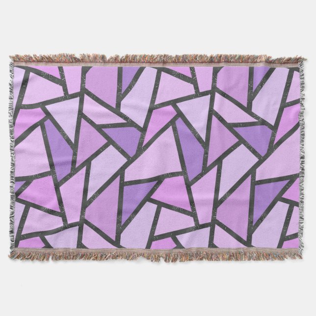 Couverture Tons du motif en vitrail lilas (Devant)
