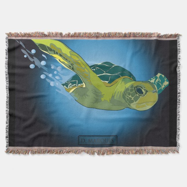 COUVERTURE TORTUE MARINE JETER BLANKET (Devant)