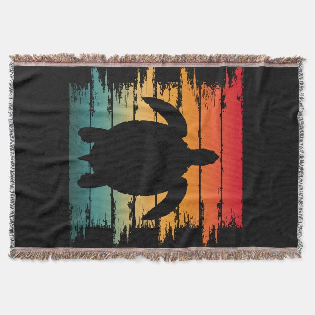 COUVERTURE TORTUE VINTAGE CRÉATURE MARINE REPTILE (Devant)