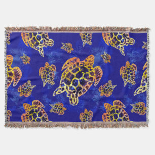 Couverture Tortues marines Batik Art Africain