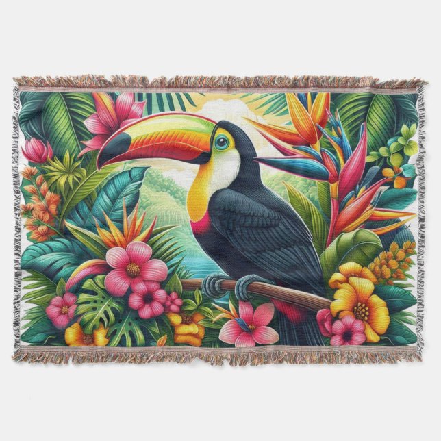 Couverture Toucan tropical/jungle oiseau  (Devant)