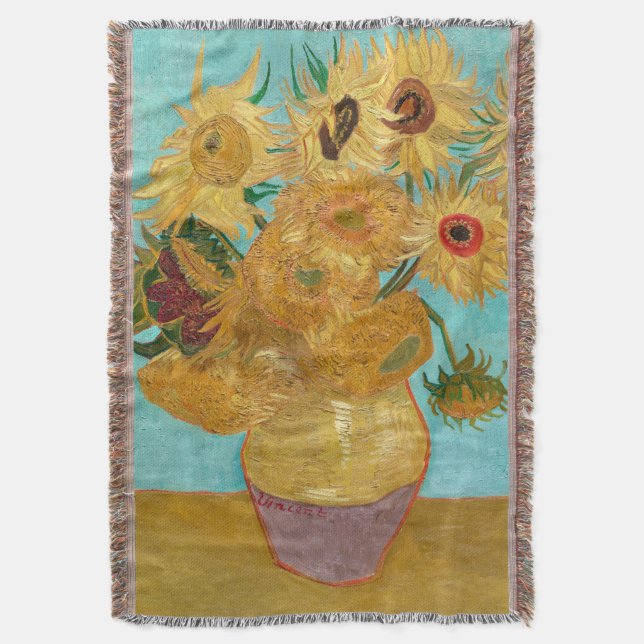 Couverture Tournesols, peinture de nature morte post-impressi (devant Vertical)