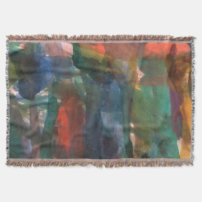 Couverture Traits de pinceau aquarelle abstraits Art de motif (Devant)