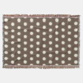 Couverture Tressée Sun Motif moderne - Taupe minim