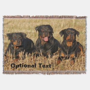 Couverture Trois chiens Rottweiler - Pack de Rotties