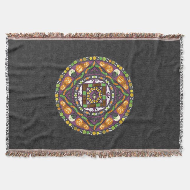 Couverture Trucs et Traitements Mandala Throw Blanket (Devant)