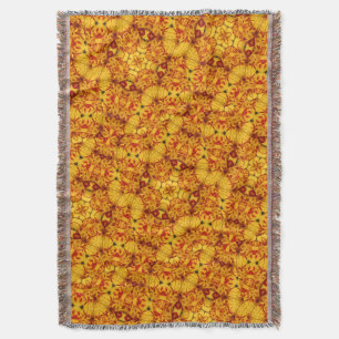 Couverture Tulipe Monsella Rouge Or Élégante à Deux Tons