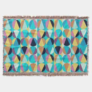 Couverture Turkish Inspired Colorful Geometric Pattern
