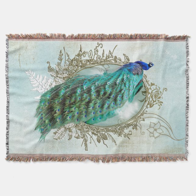 Couverture Turquoise Shabby Peacock (Devant)