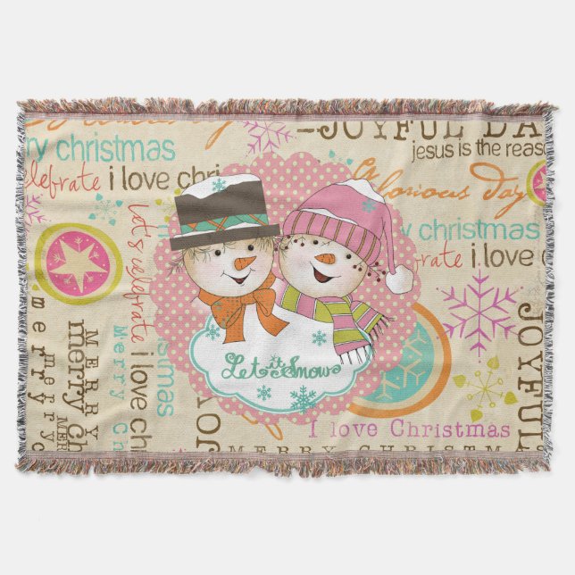 Couverture Typographie Snowmen Laisser passer des vacances de (Devant)