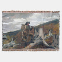 Un chasseur et chiens Winslow Homer 1891