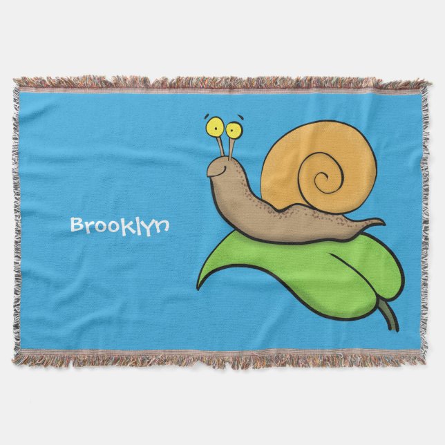 Couverture Un mignon escargot heureux sur une illustration d' (Devant)