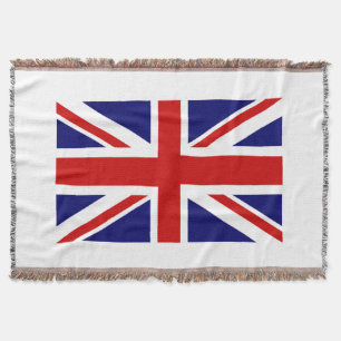 Couverture   Union Jack de jet tissée par drapeau