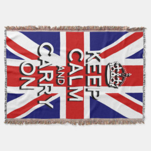 Couverture Union Jack gardez votre calme et continuez