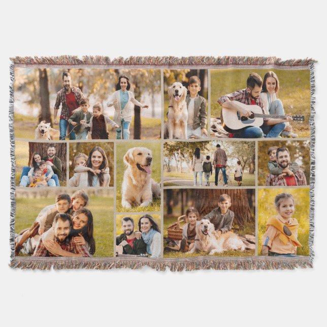 Couverture Unique 12 photo Collage minimaliste simple (Devant)