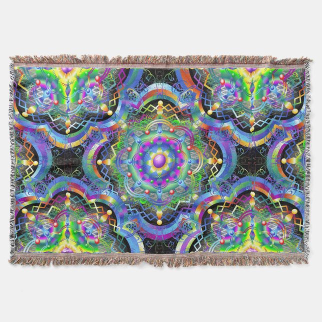 Couverture Univers Mandala Couleurs Psychédéliques (Devant)