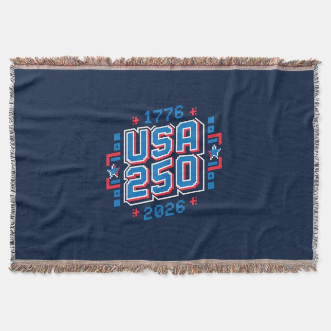 Couverture USA 250 - 1776 à 2026 Pixel Art (Devant)