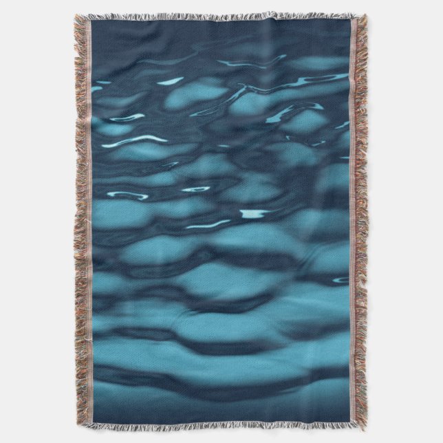 Couverture Vagues Aqua Blue Water (devant Vertical)