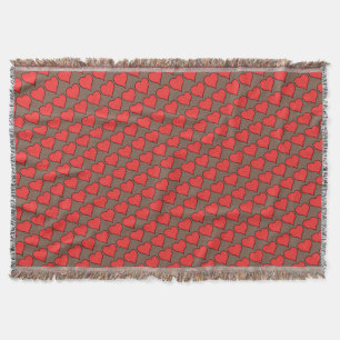 Couverture Valentine's Blanket Classique Coeurs Jeter Blanket