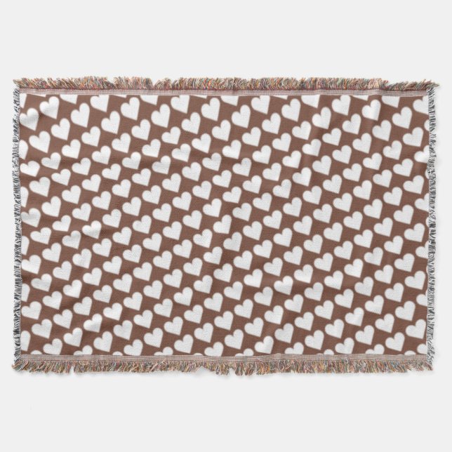 Couverture Valentine's Blanket Classique Coeurs Jeter Blanket (Devant)