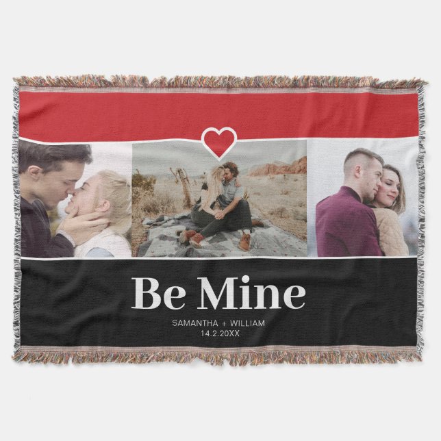 Couverture Valentines Day Be Mine Photo Collage (Devant)