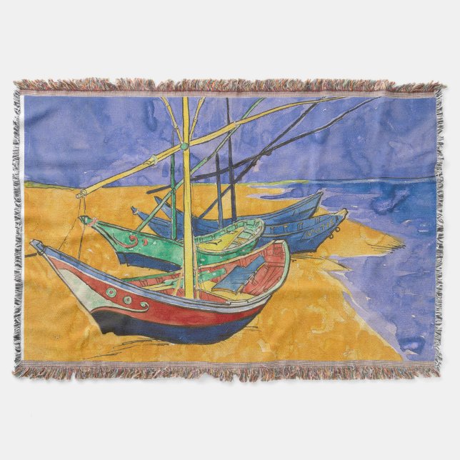 Couverture Van Gogh Bateaux Plage impressionniste (Devant)