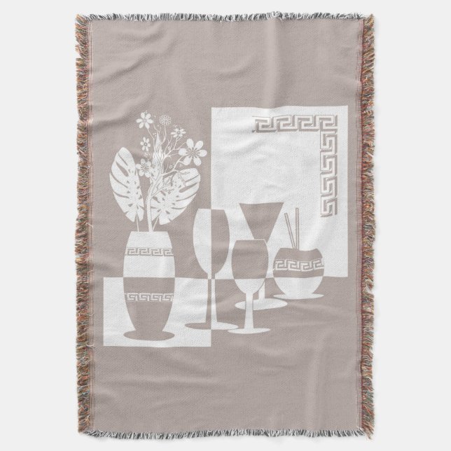 Couverture Vase de peinture avec fleurs et verres à vin clair (devant Vertical)