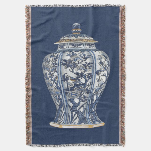 Couverture Vase en porcelaine bleue et blanche de Vision Stud (devant Vertical)