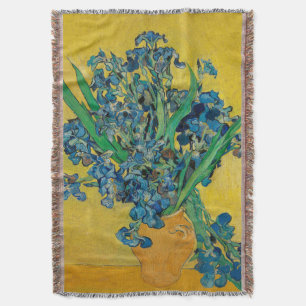Couverture Vase Van Gogh avec Iris Classic Impressionnisme