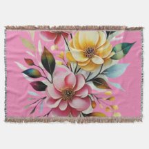 vecteur d'art floral rose pastel