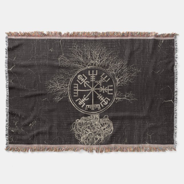 Couverture Vegvisir et arbre de la vie - Yggdrasil (Devant)