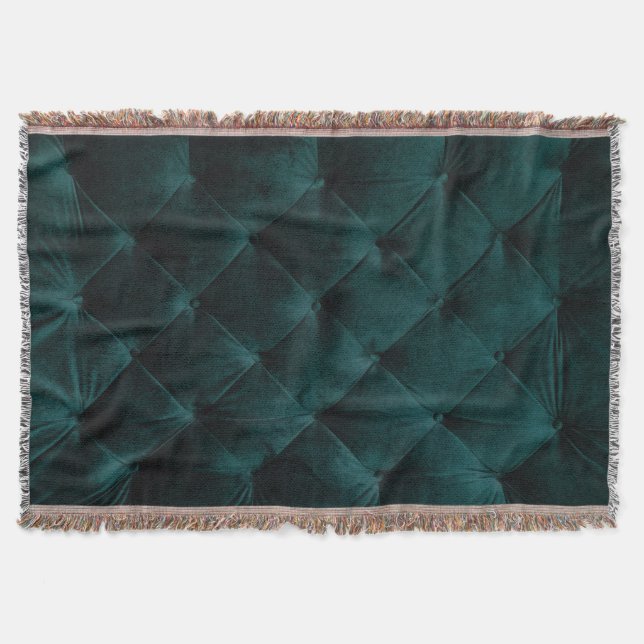 Couverture Velvet Green : Élégance textile malachite (Devant)