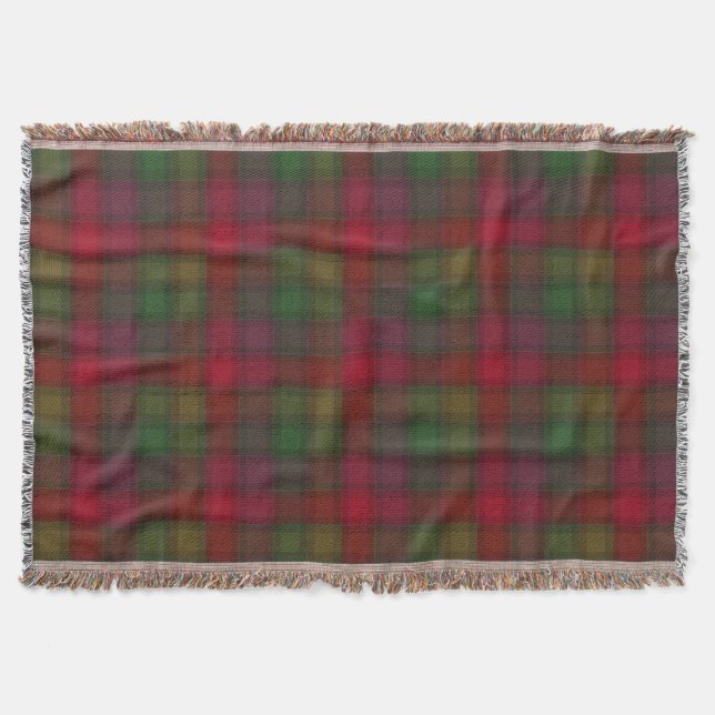 Couverture Vert et rouge, tartan (Devant)