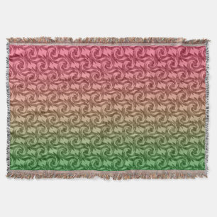 Couverture Vert rose gradient