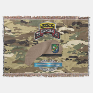 Couverture Vétéran de combat du 75e régiment de rangers camou