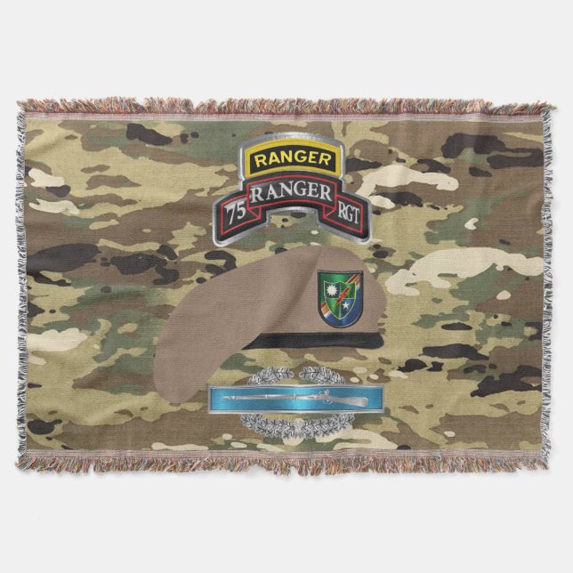 Couverture Vétéran de combat du 75e régiment de rangers camou (Devant)