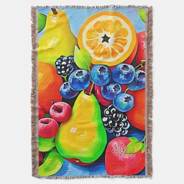 Couverture Vibrant Fruit Still Life (devant Vertical)