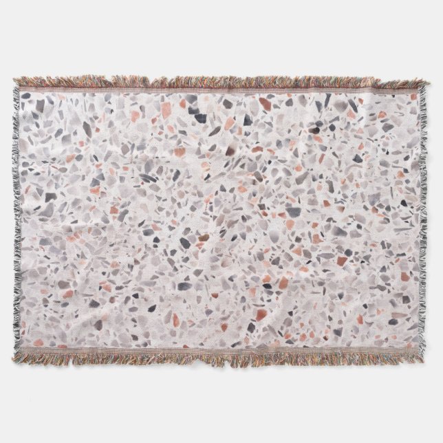 Couverture Vieille texture terrazzo, motif d'hamper. (Devant)