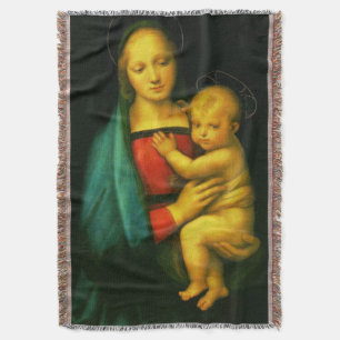 Couverture Vierge Marie Notre Dame Madonna del Granduca Throw