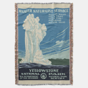 Couverture Vieux Old Faithful dans le parc national de Yellow