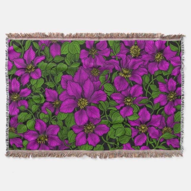 Couverture Vigne Clematis rose (Devant)