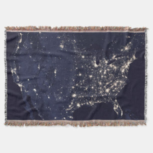 Couverture Ville Éclairage États-Unis de l'espace Jeu de couv