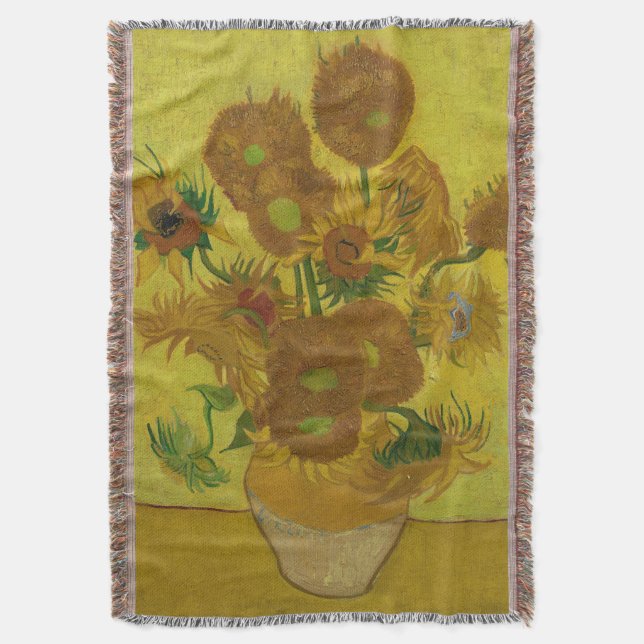 Couverture Vincent Van Gogh 15 Tournesols Peinture (devant Vertical)