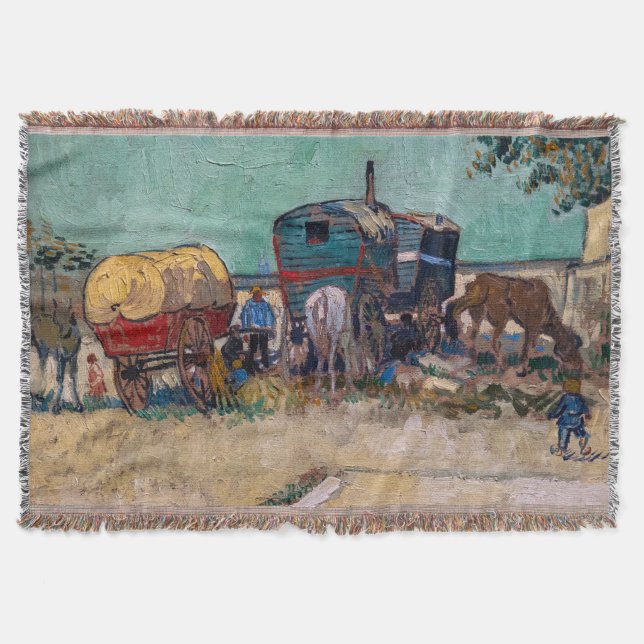 Couverture Vincent van Gogh - Caravanes, camp de gitans près  (Devant)