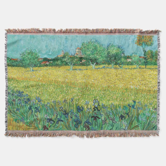 Couverture Vincent van Gogh - Champ avec Iris près d'Arles (Devant)