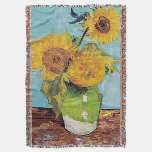 Couverture Vincent Van Gogh - Trois tournesols dans un vase (devant Vertical)