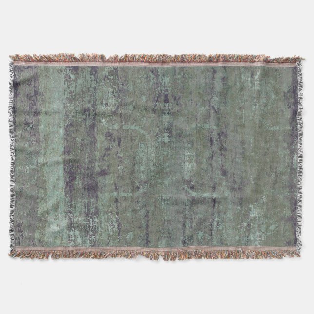 Couverture Vintage Abstrait détendu antiquité Sage Green (Devant)