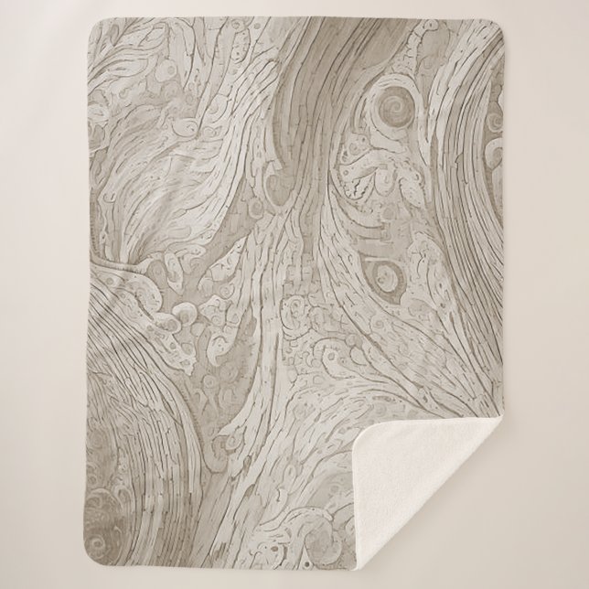 Couverture Vintage chaleureuse inspirée du bois an (Devant)